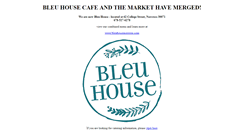 Desktop Screenshot of bleuhousecafe.com
