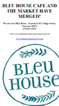Mobile Screenshot of bleuhousecafe.com